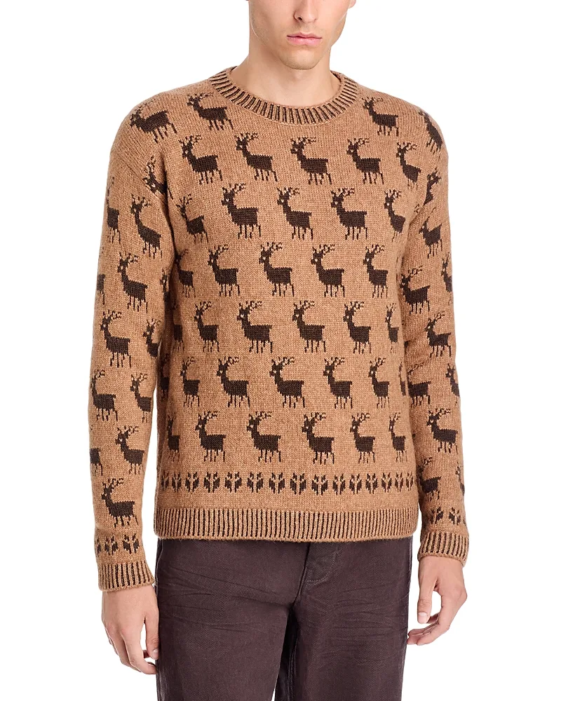 Grenoble Girocollo Intarsia Tricot Sweater by Moncler