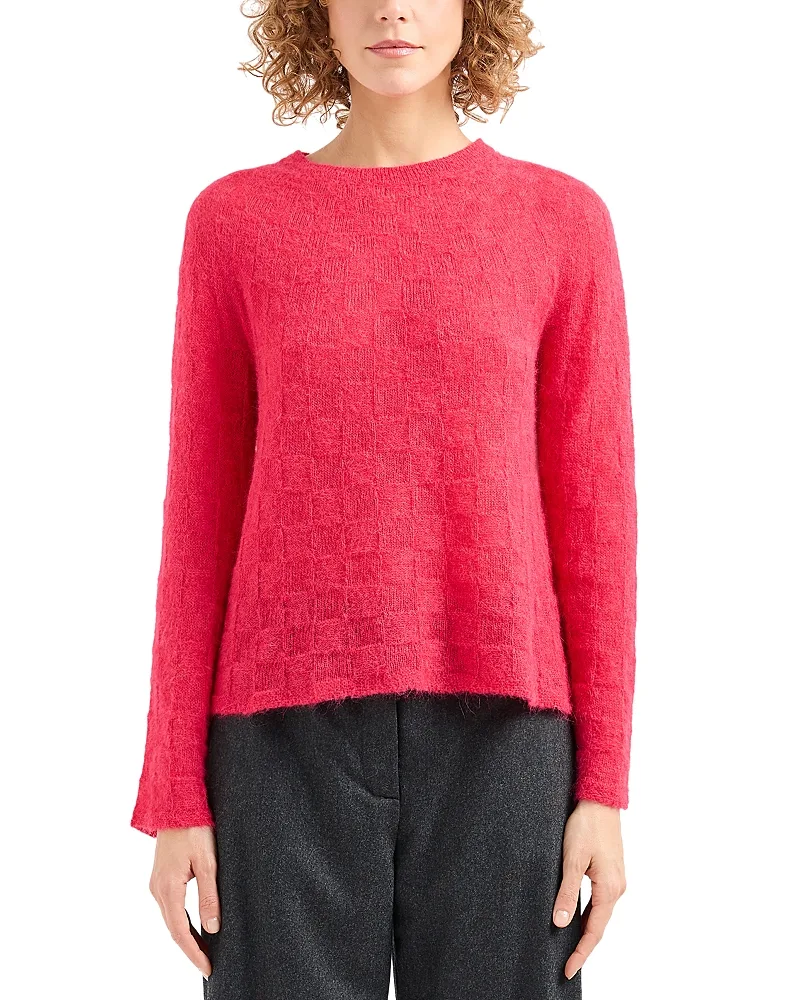 Jacquard Check Sweater by Armani
