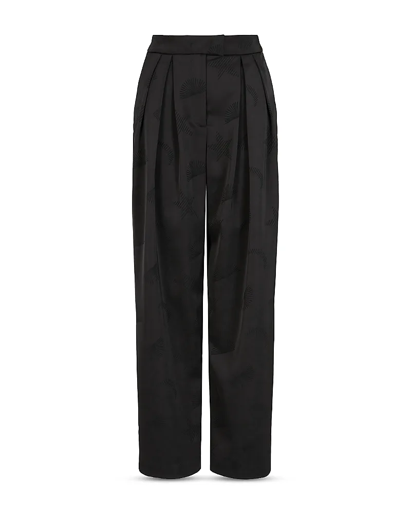 Textured Pleated Pants by Armani