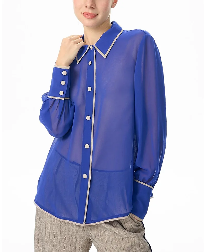 Chiffon Julie Blouse by Janet Howard New York