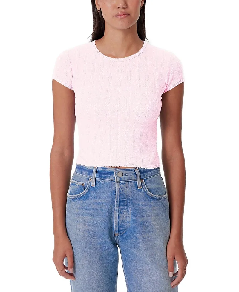 Pointelle Ellie Baby Tee by Goldie Lewinter