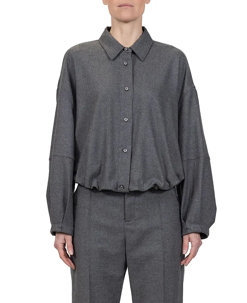 Niki Lantern Sleeve Shirt Jacket by Callas Milano