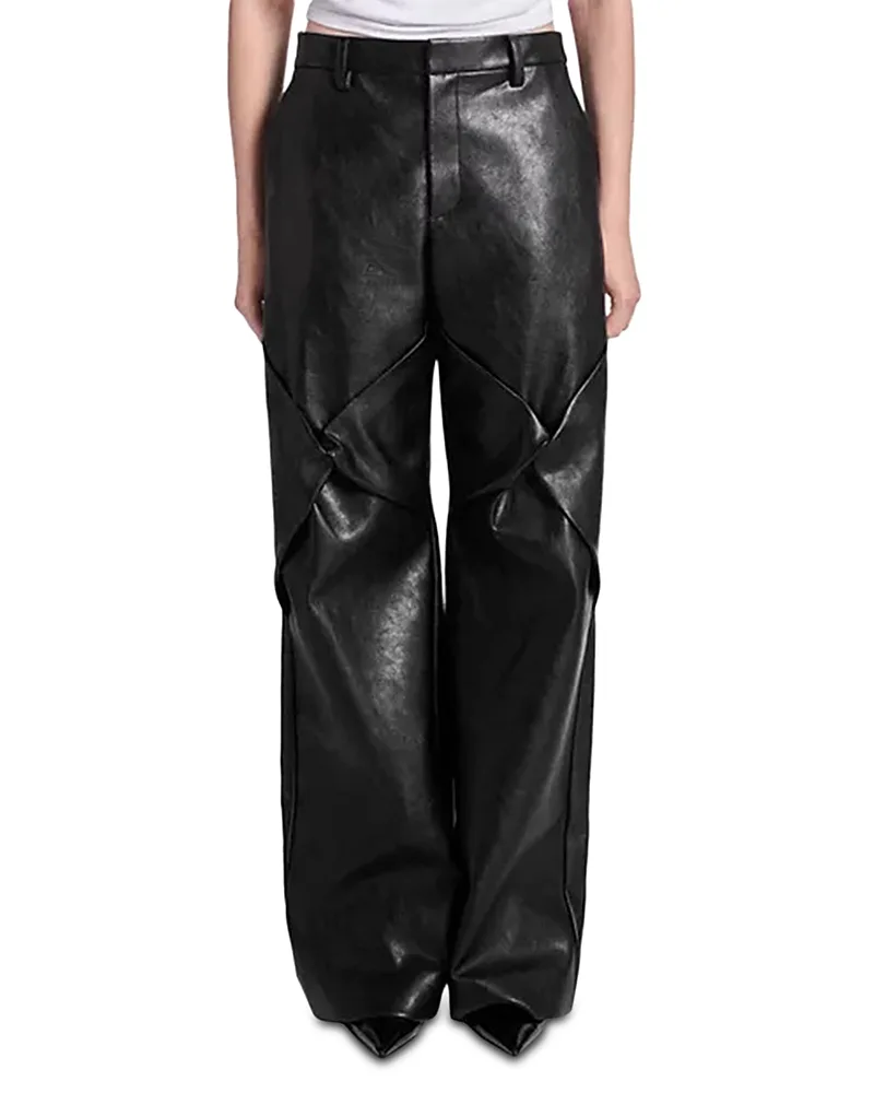 Kyra Faux Leather Trousers by Kate Barton