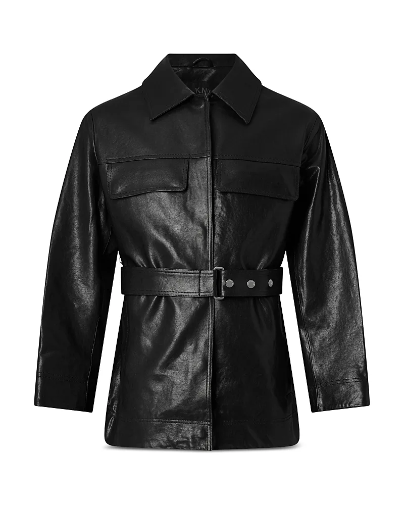 Belted Leather Field Jacket by Moose Knuckles