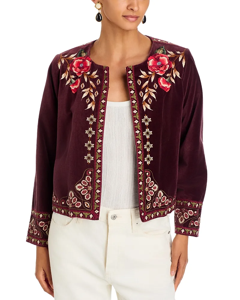 Shari Velvet Bolero Jacket by Johnny Was