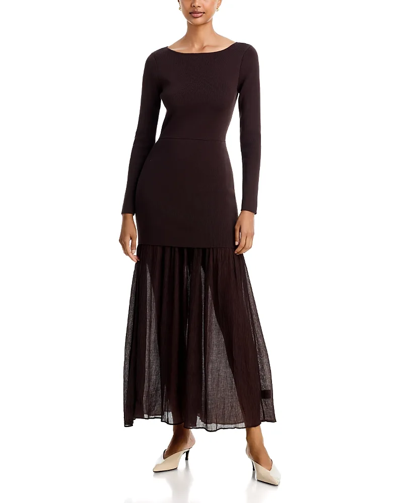 Gemma Maxi Sweater Dress by Line & Dot