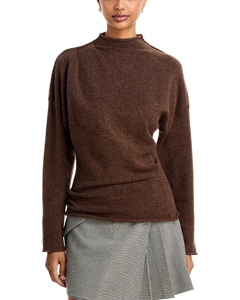 Lennon Mock Neck Sweater by Line & Dot
