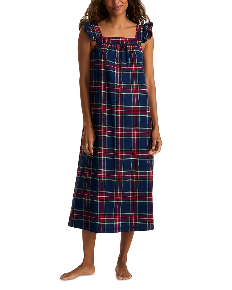 Cotton Windsor Tartan Twill Clara Nightgown by Petite Plume