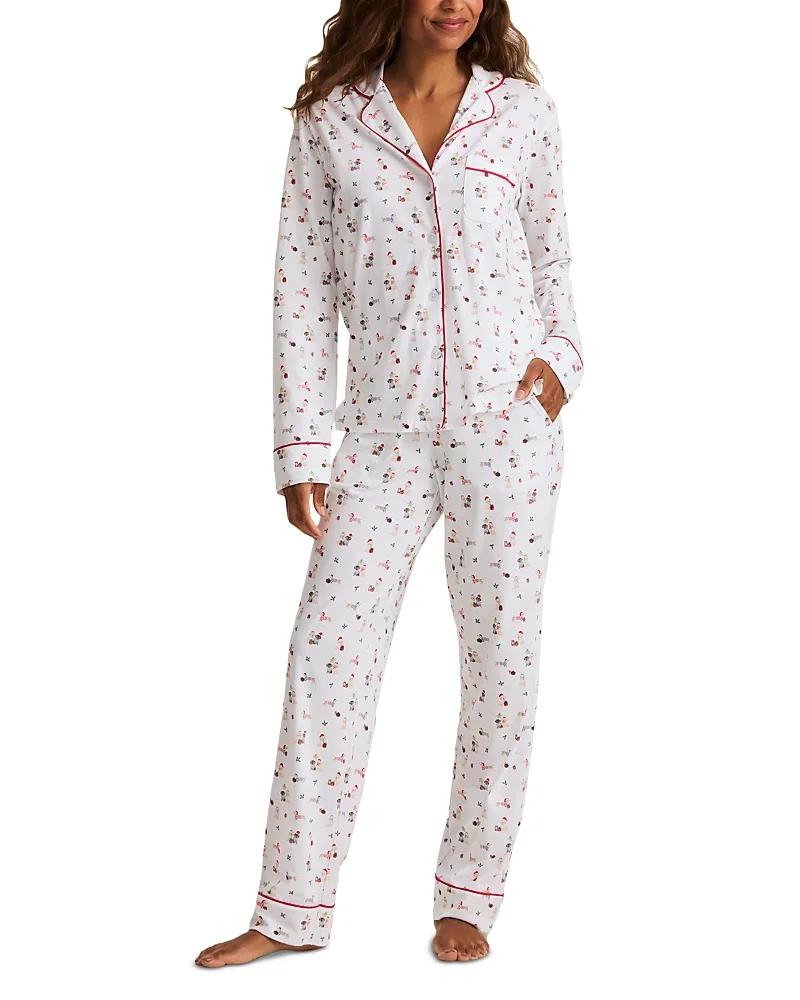Woof De Noel Pima Cotton Pajama Set by Petite Plume