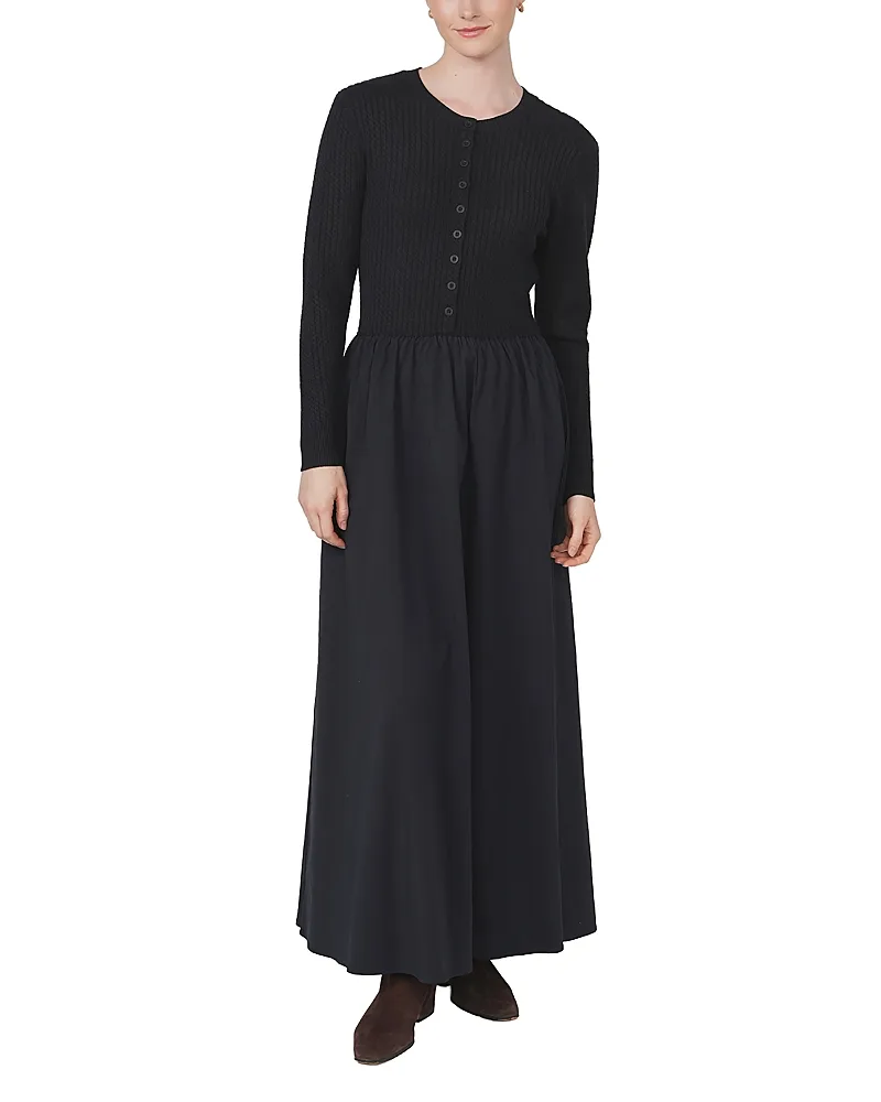 Mixed Media Maxi Dress by Point