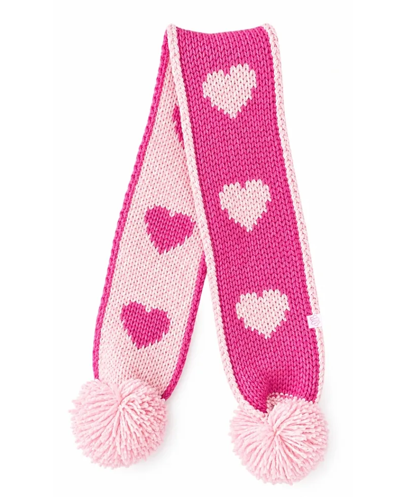 Reversible Hearts Scarf by Bits & Bows