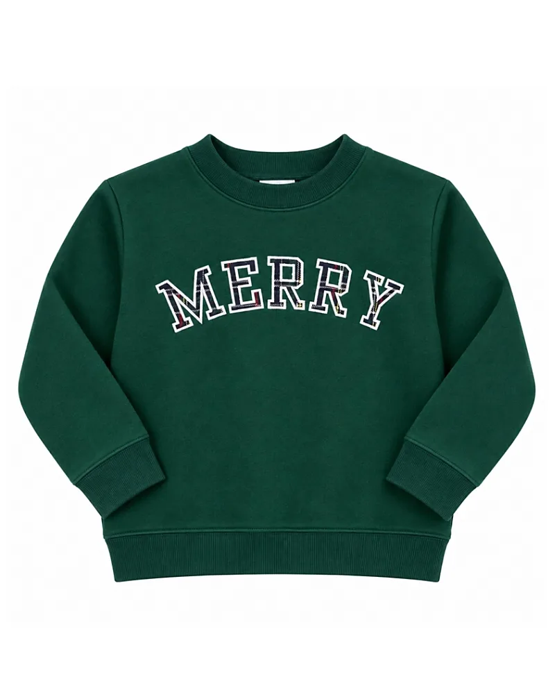 Merry Plaid Crewneck Sweatshirt by Bits & Bows