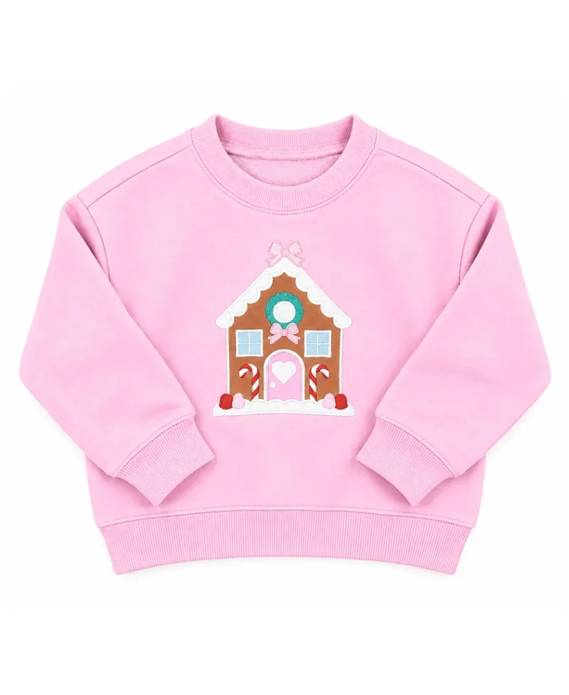 Gingerbread House Crewneck Sweatshirt by Bits & Bows