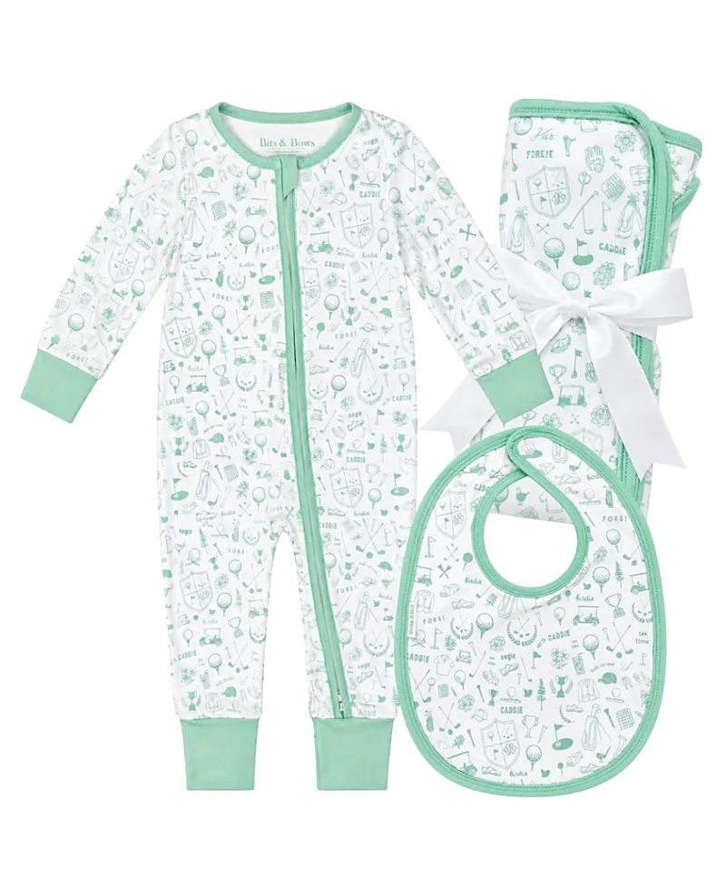 Golf Baby Layette Gift Set by Bits & Bows