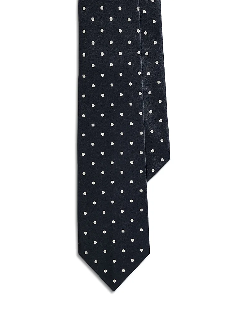 Purple Label Polka Dot Silk Satin Tie by Ralph Lauren