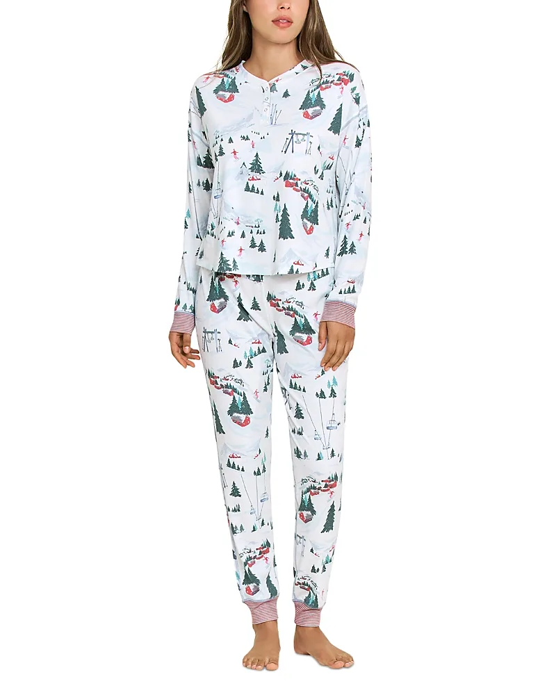 Cuddle Crew Henley Top & Pants Pajama Set by Honeydew