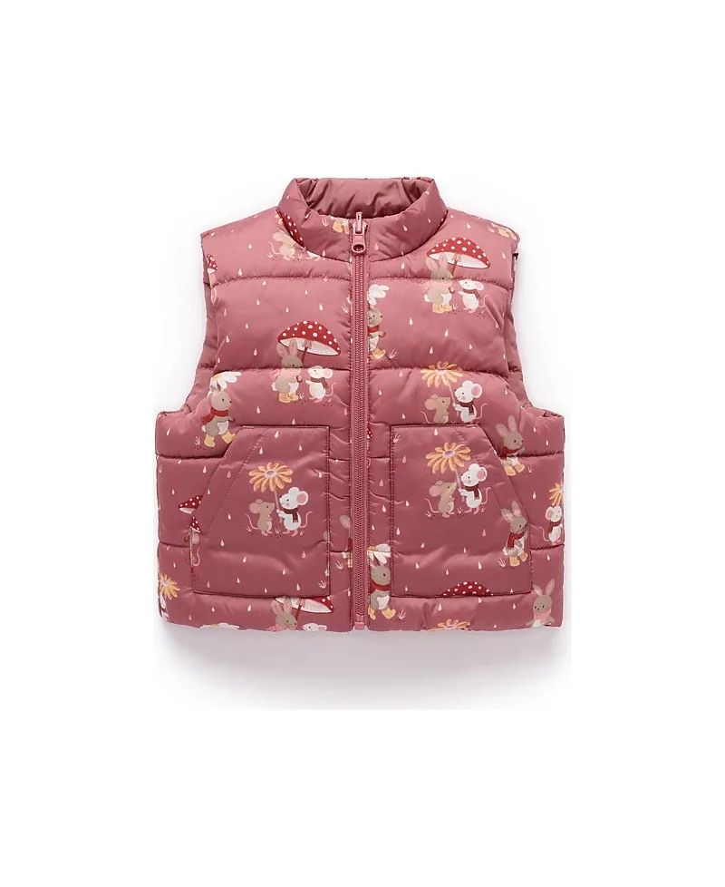 Reversible Puffer Vest by Purebaby