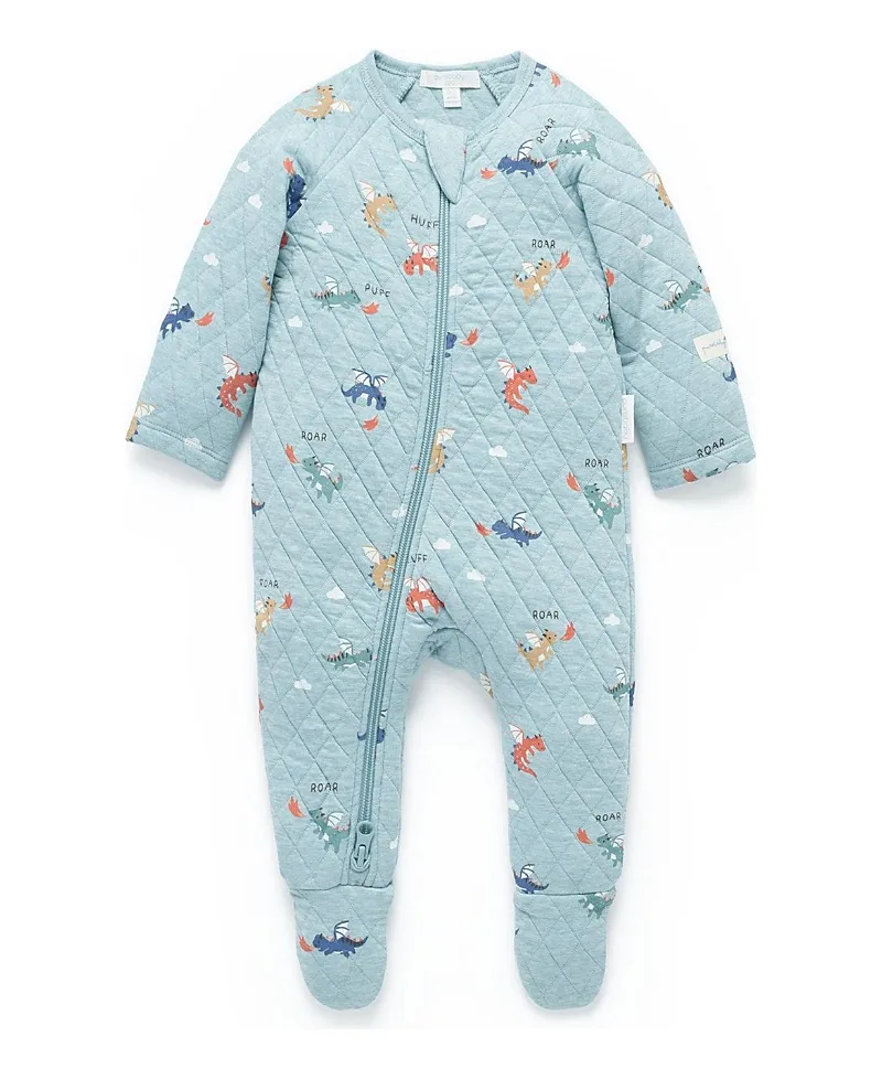 Quilted Footie by Purebaby