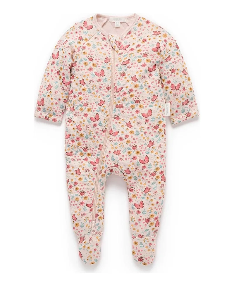Quilted Footie by Purebaby