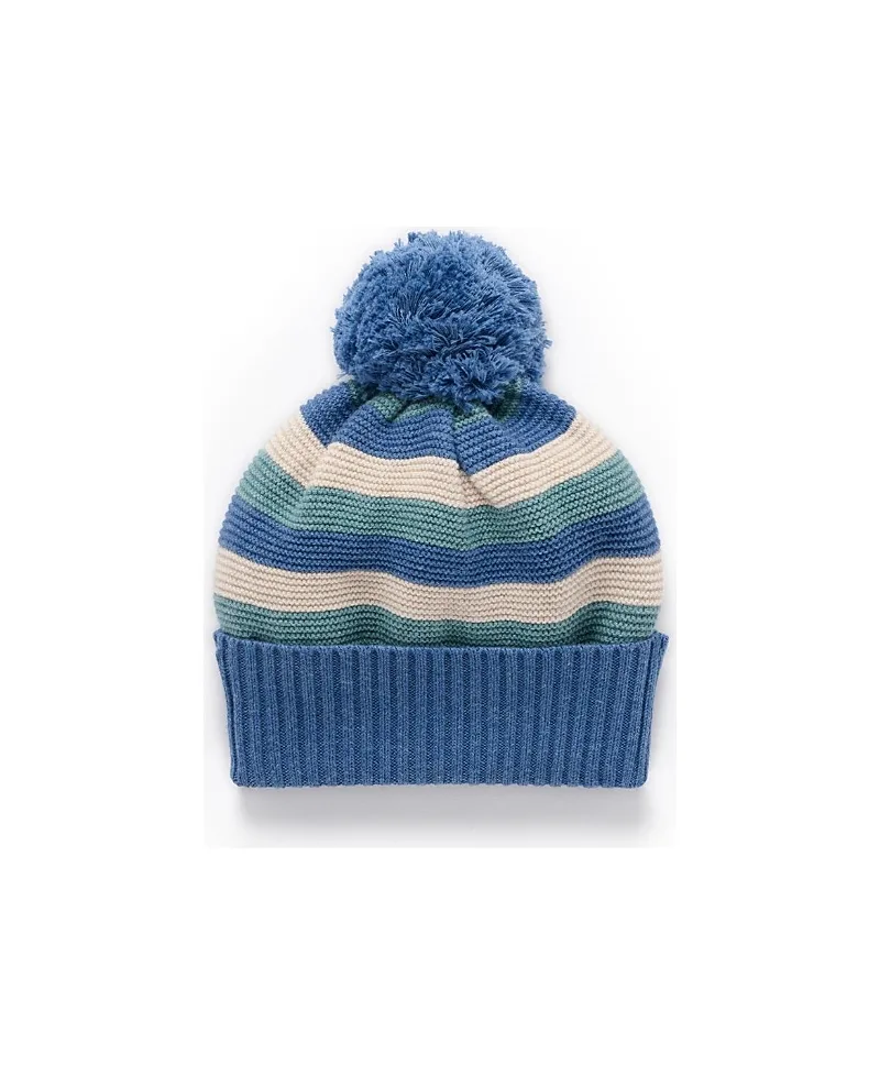 Striped Beanie by Purebaby