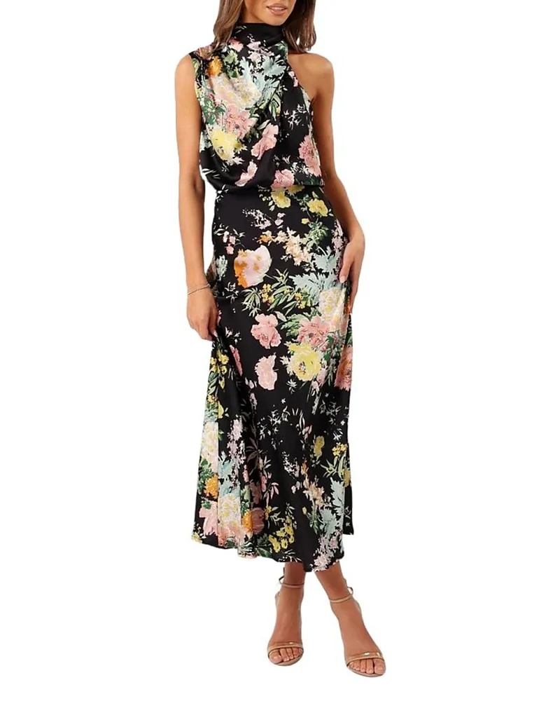 Anabelle Halter Neck Midi Dress