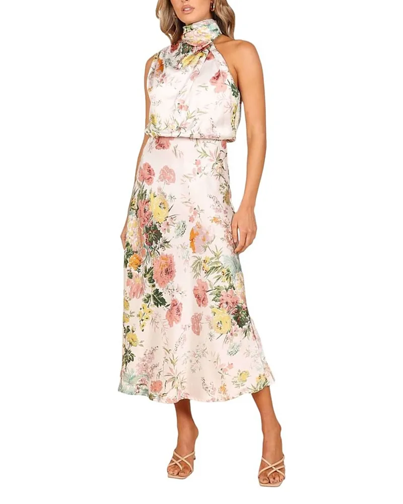 Anabelle Halter Neck Midi Dress