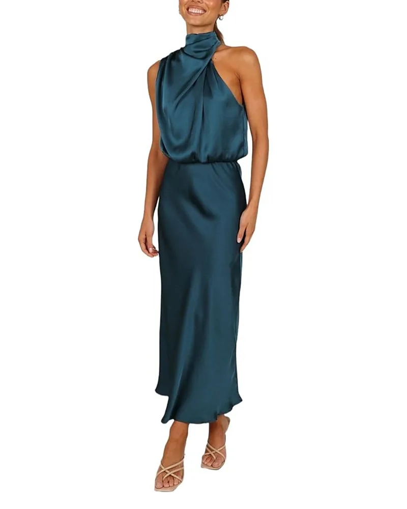 Anabelle Halter Neck Midi Dress