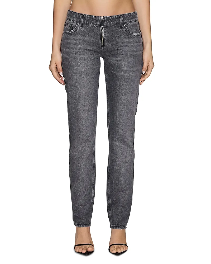 The Moss Glitch Low Rise Skinny Jeans by Ksubi