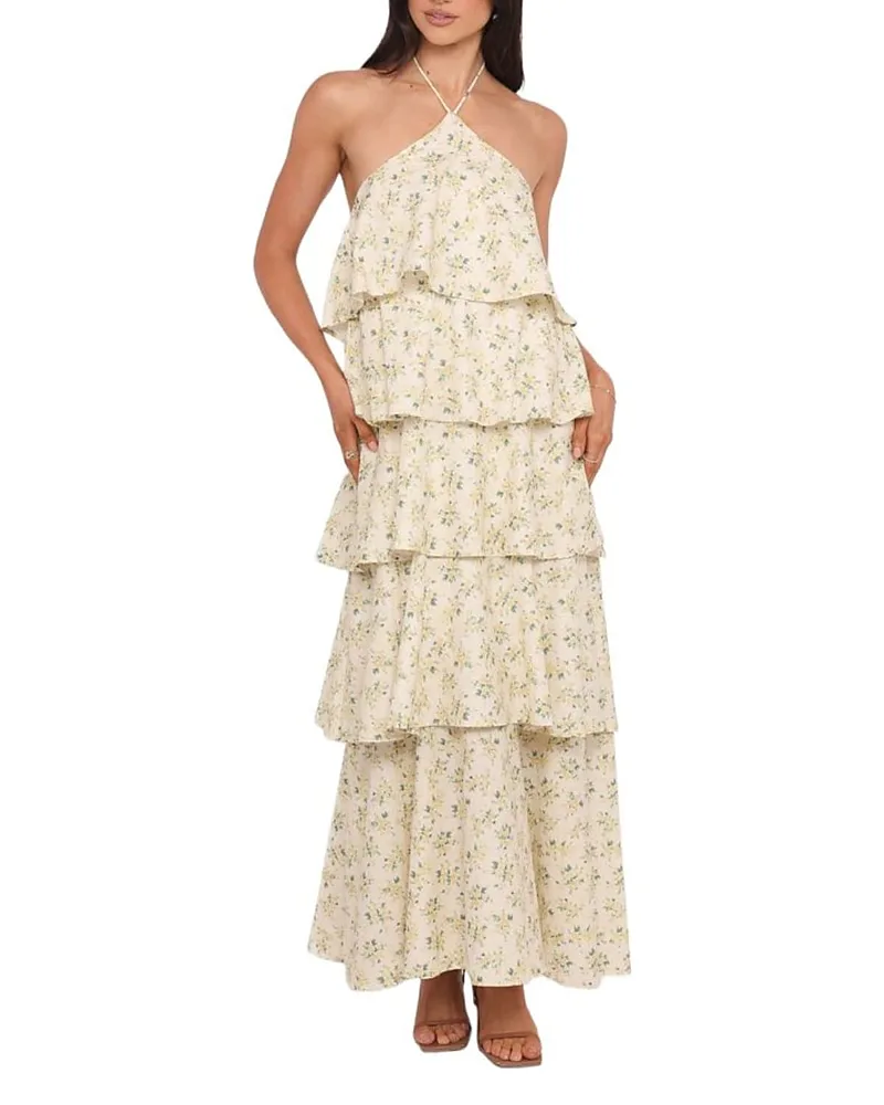 Darlia Halterneck Maxi Dress by Petal And Pup