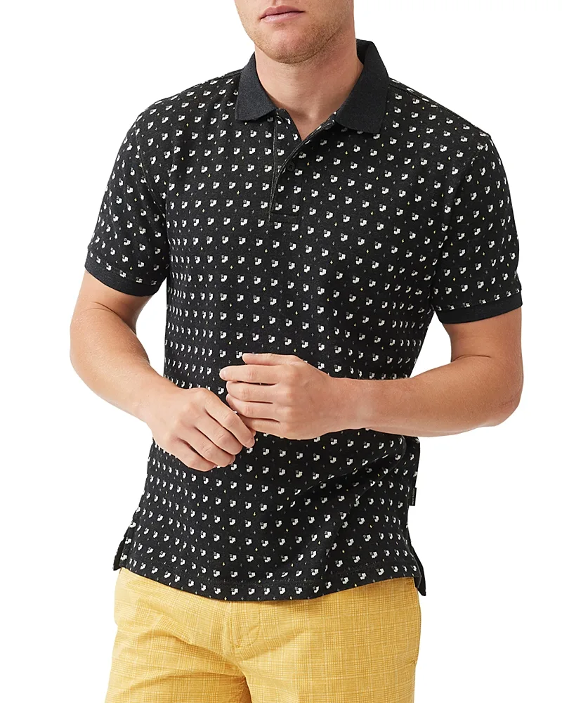 Five Roads Cotton Printed Polo Shirt
