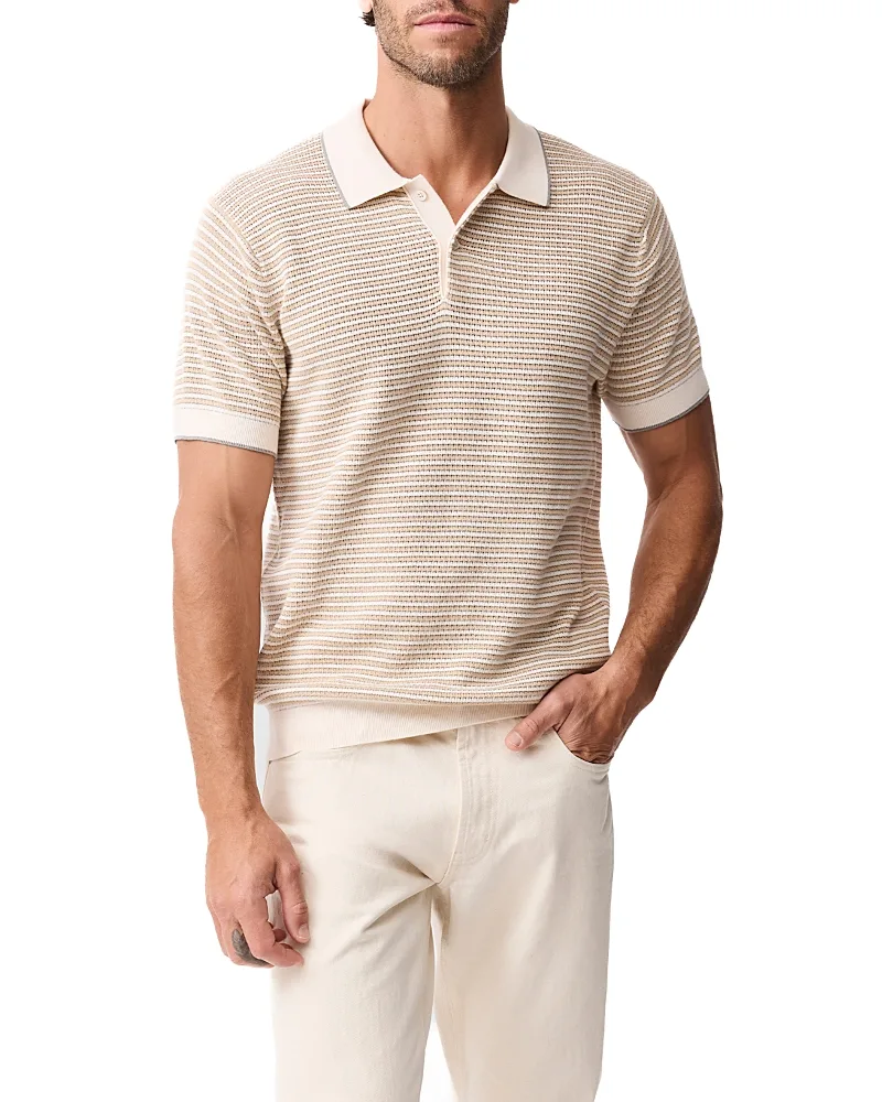 Oyster Island Striped Polo by Rodd & Gunn