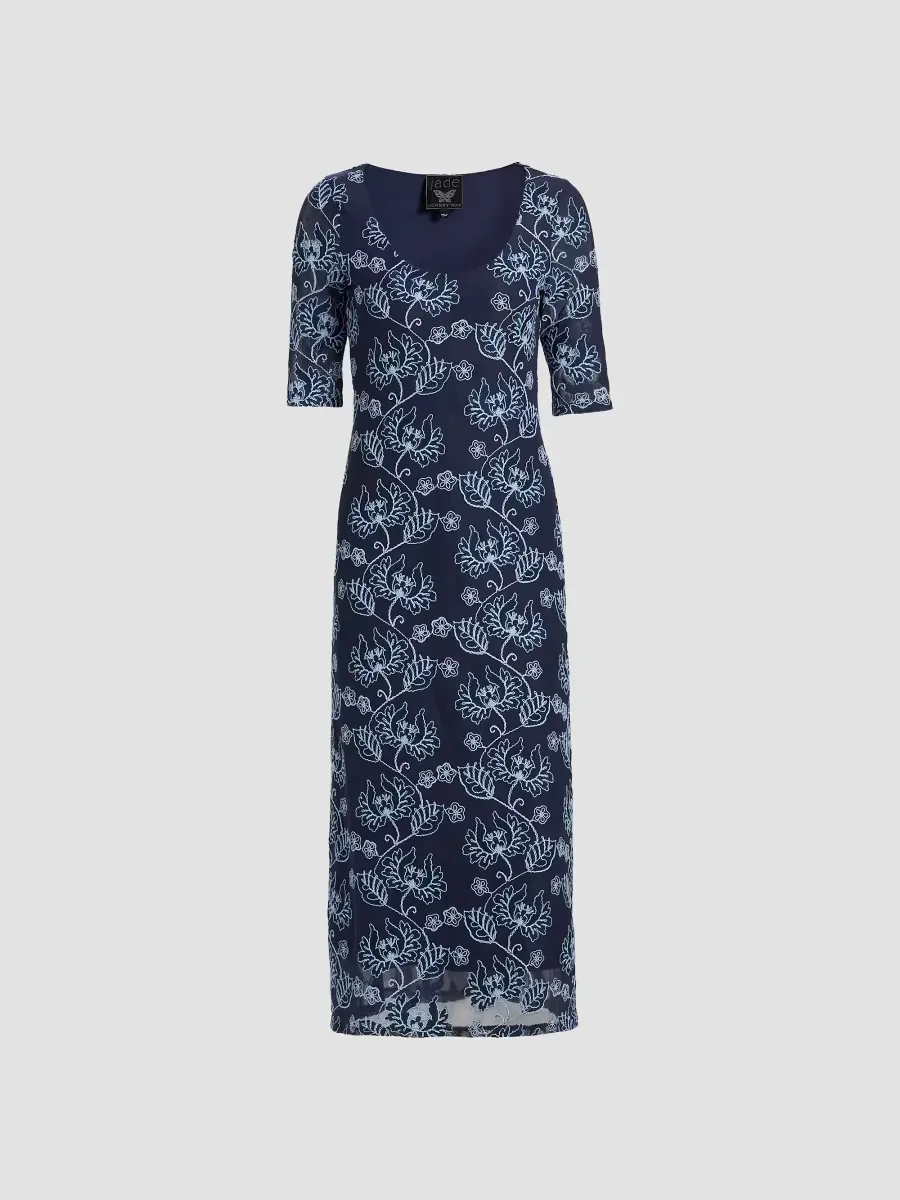 Maya Mesh Midi-Dress by Johnny Was