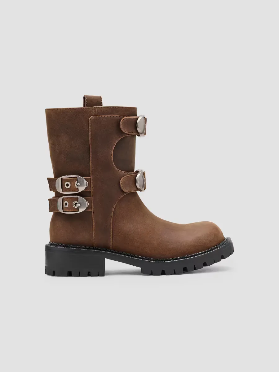 The Kiki Leather Moto Ankle Boots