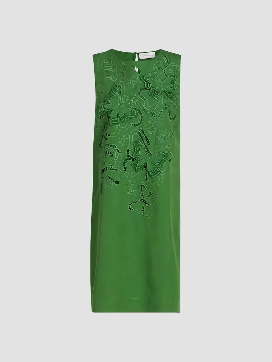 The Isabella Butterfly Eyelet Mini Shift Dress by Elie Tahari