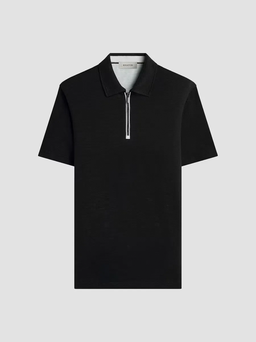 Performance Quarter-Zip Polo Shirt by BUGATCHI
