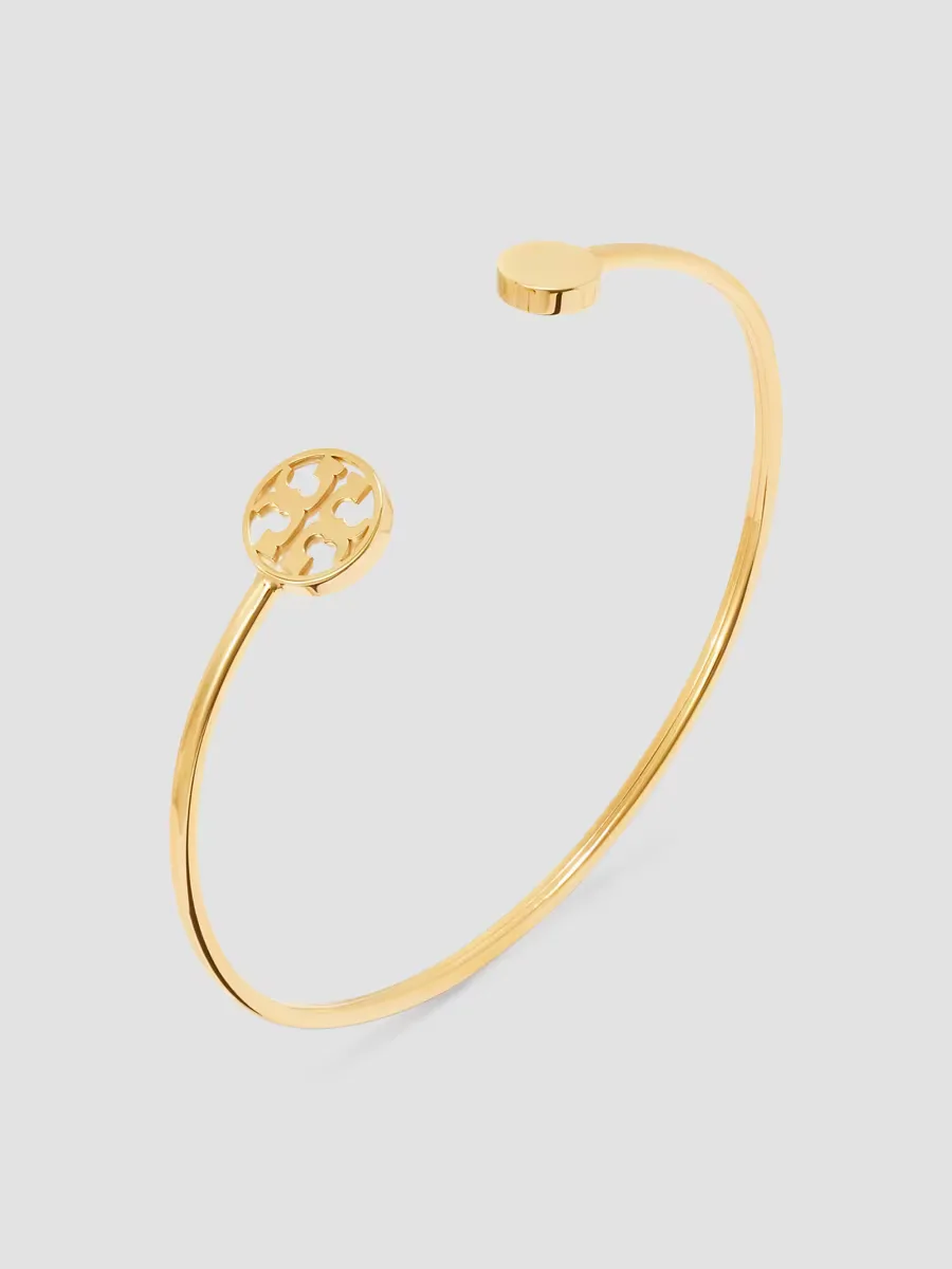 18K-Gold-Plated Stainless Steel & Mother-of-Pearl Cuff by Tory Burch
