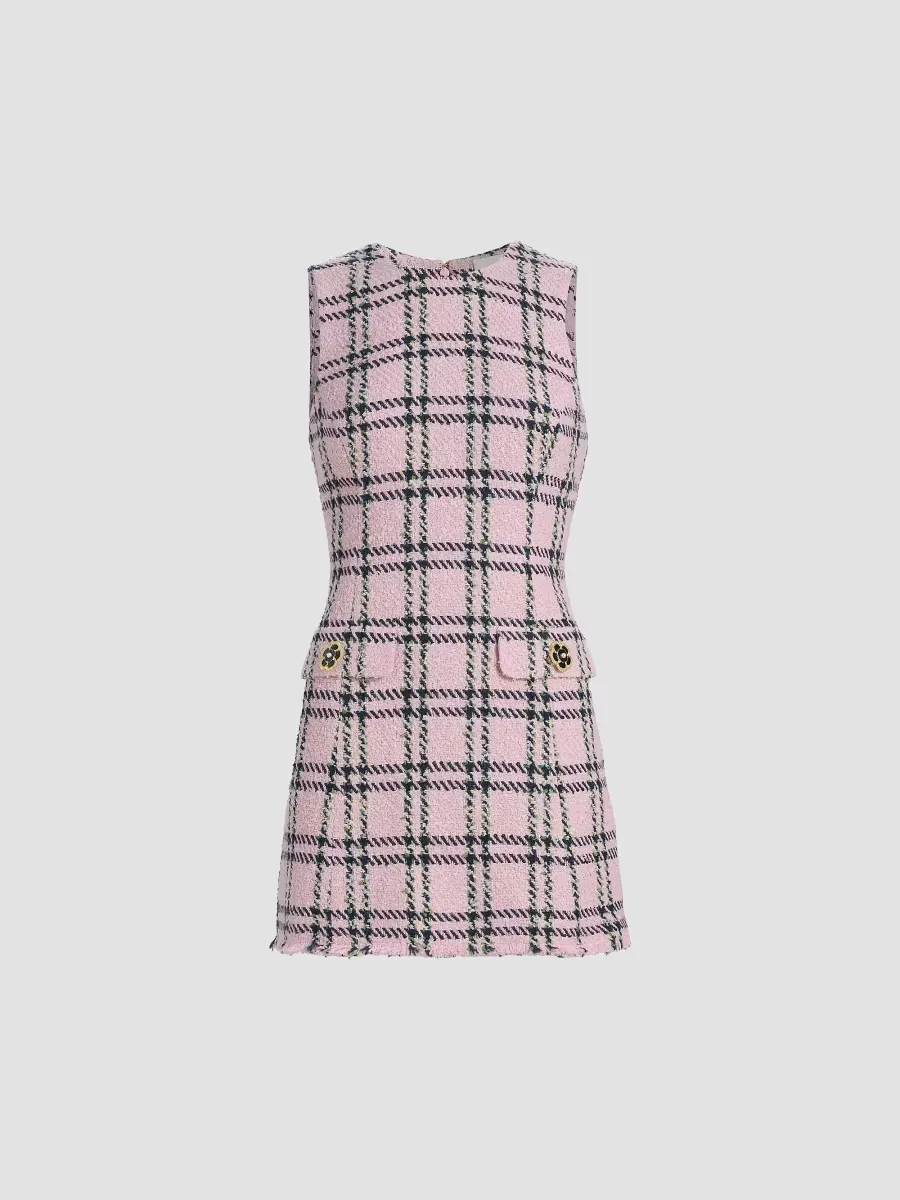 Posie Plaid Sleeveless Minidress by Cara Cara