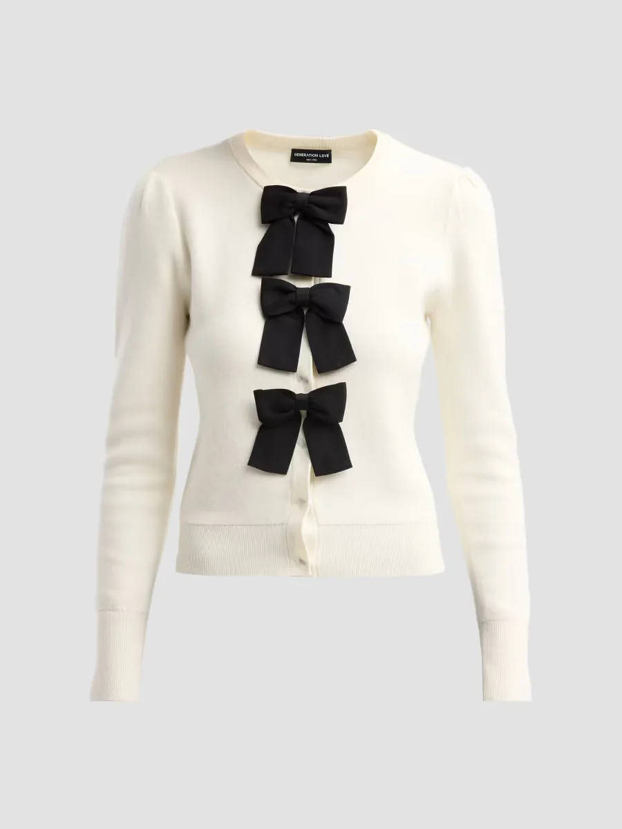 Collins Bow Cardigan by Generation Love