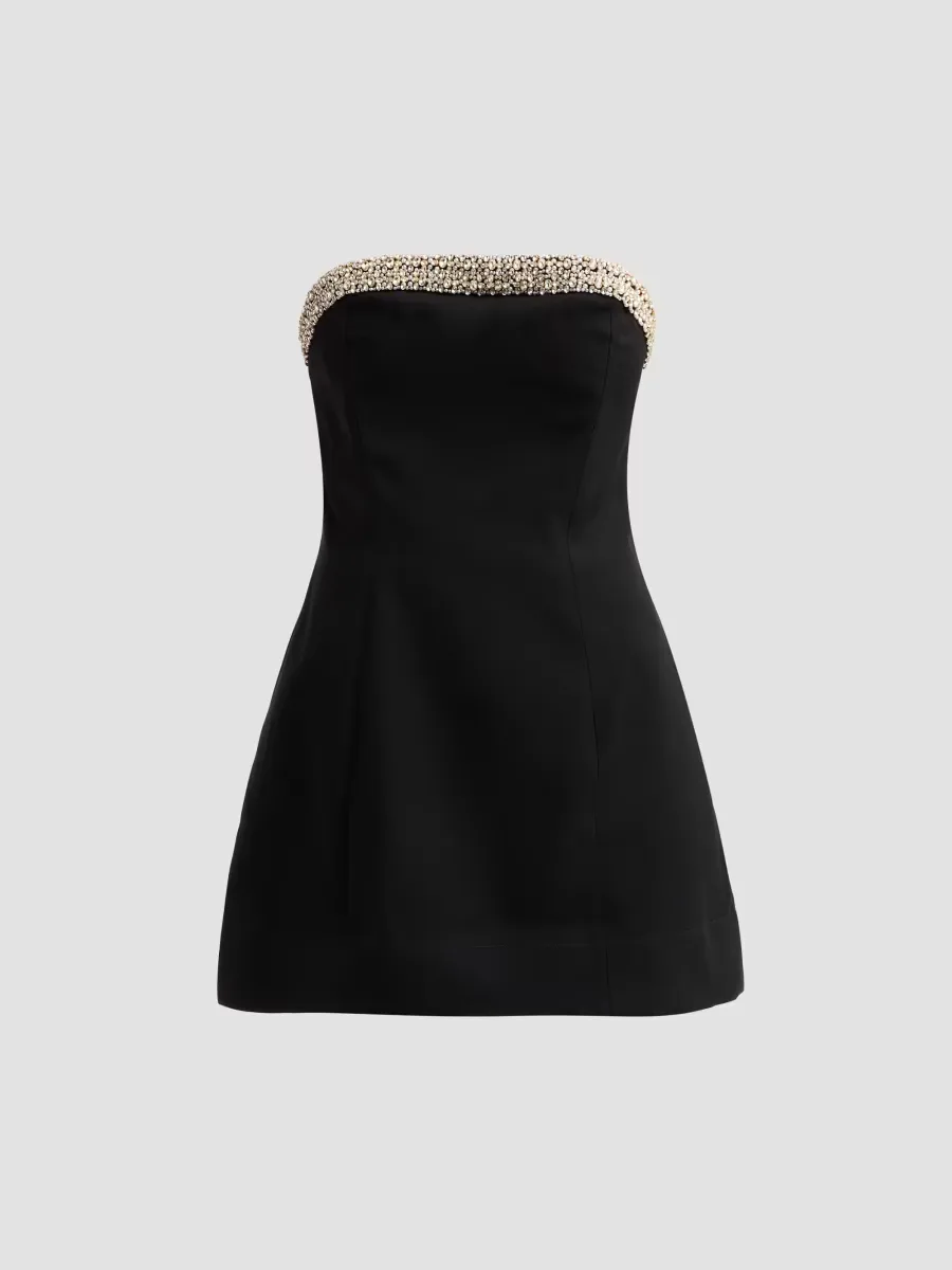 Katya Embellished Sculpted Romper by Alice + Olivia