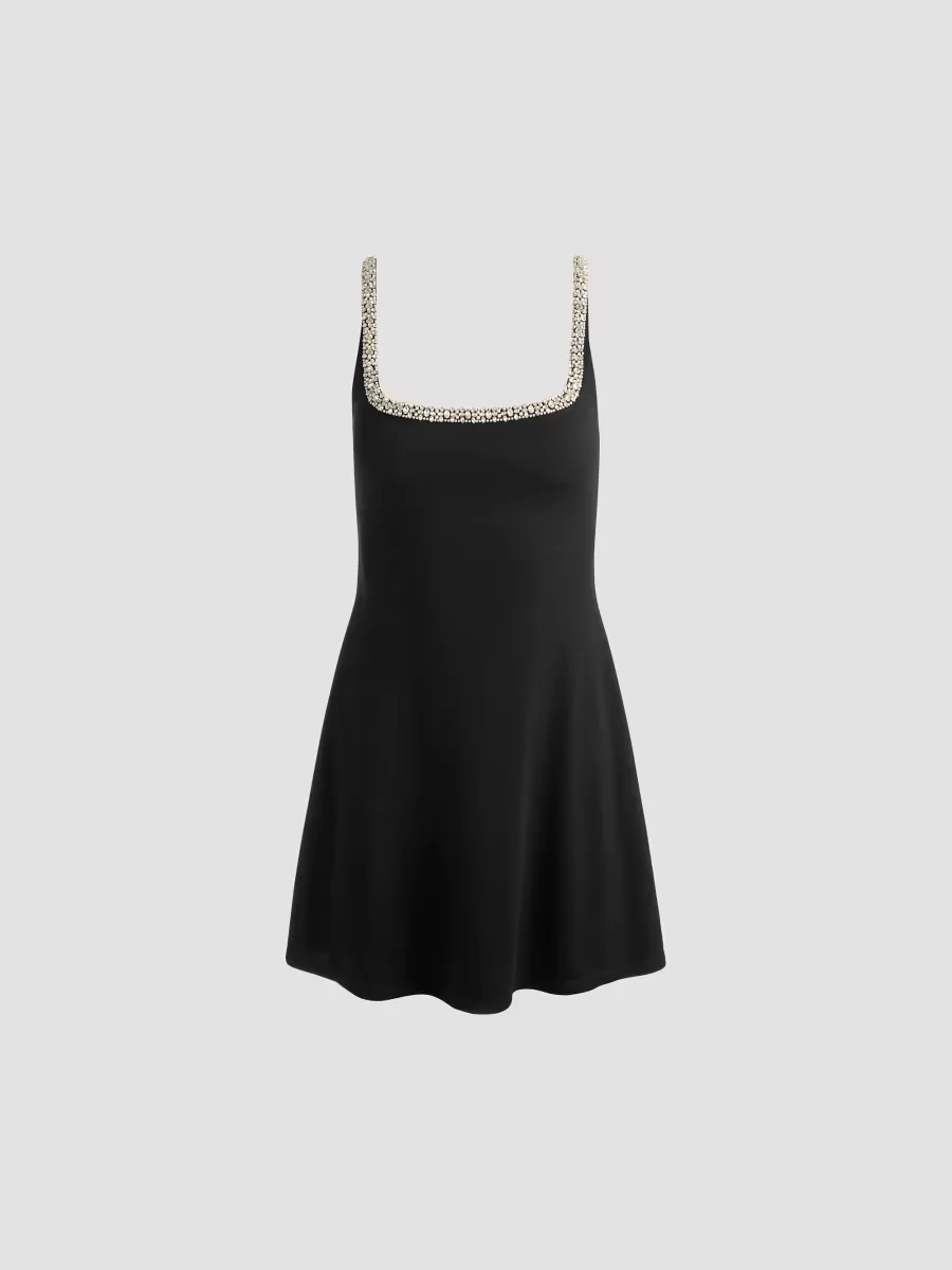 Julia Embellished-Trim Mini Dress by Alice + Olivia