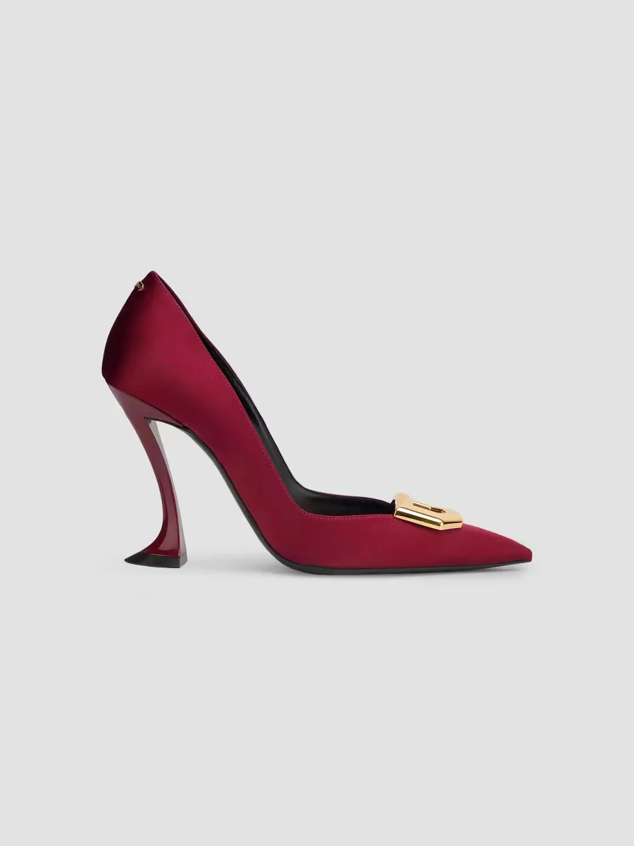 100MM Midnight Step Buckle Pumps by Lanvin