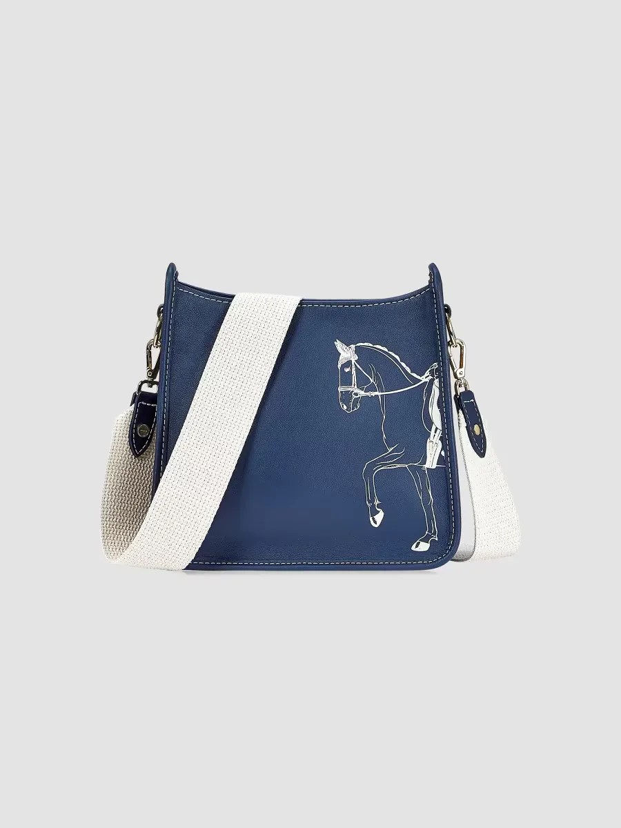 Melissa Bamber x GiGi New York Elle Marching Horse Leather Crossbody Bag by GiGi New York