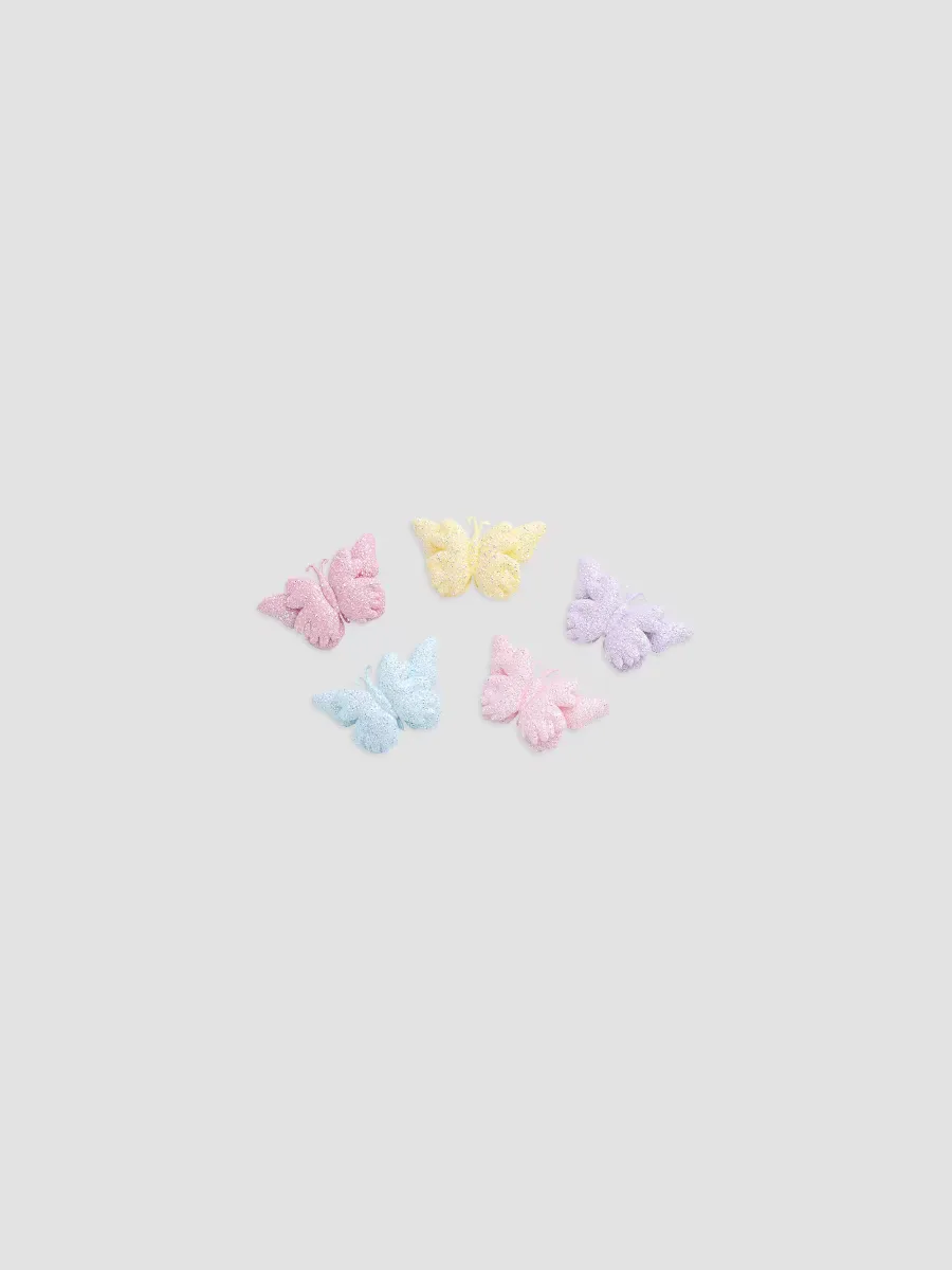Glitter Butterfly Clip Set by Mimi Tutu