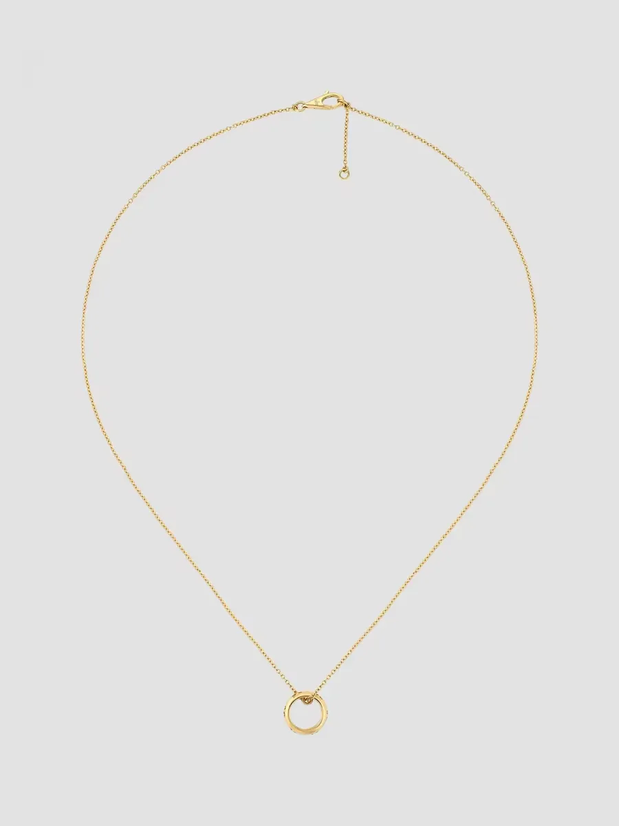 18K Yellow Gold Pendant Necklace