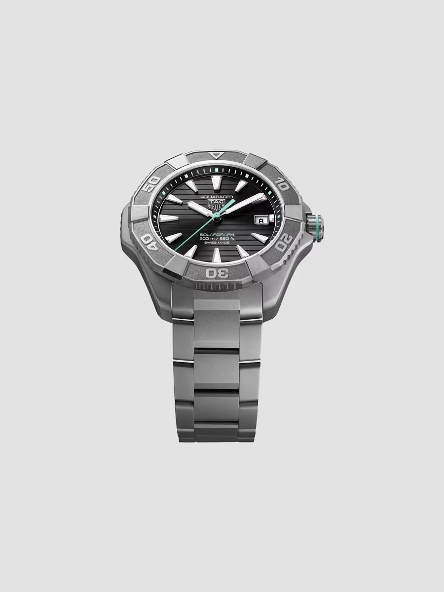 Aquaracer Solargraph Titanium Bracelet Watch/40MM by TAG Heuer