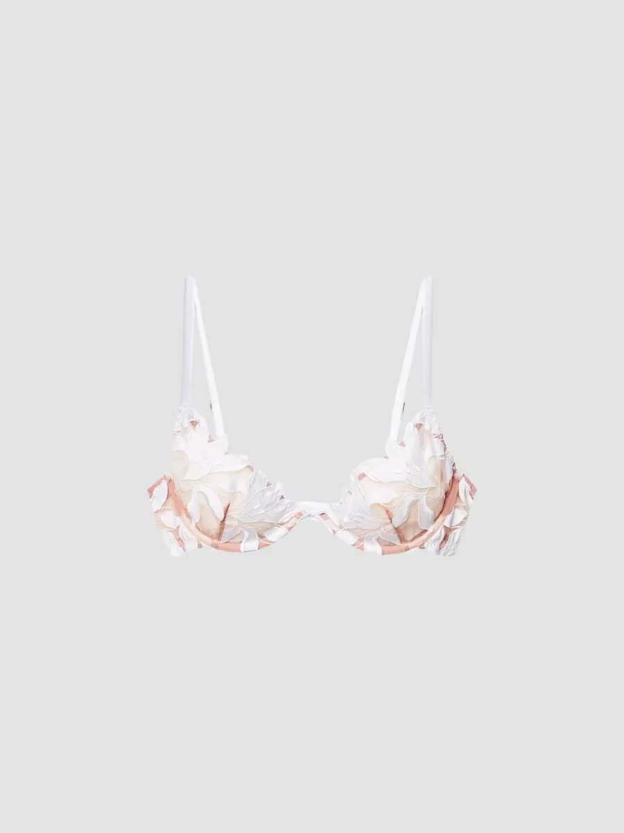 Lace Plunge Demi Bra by Fleur Du Mal