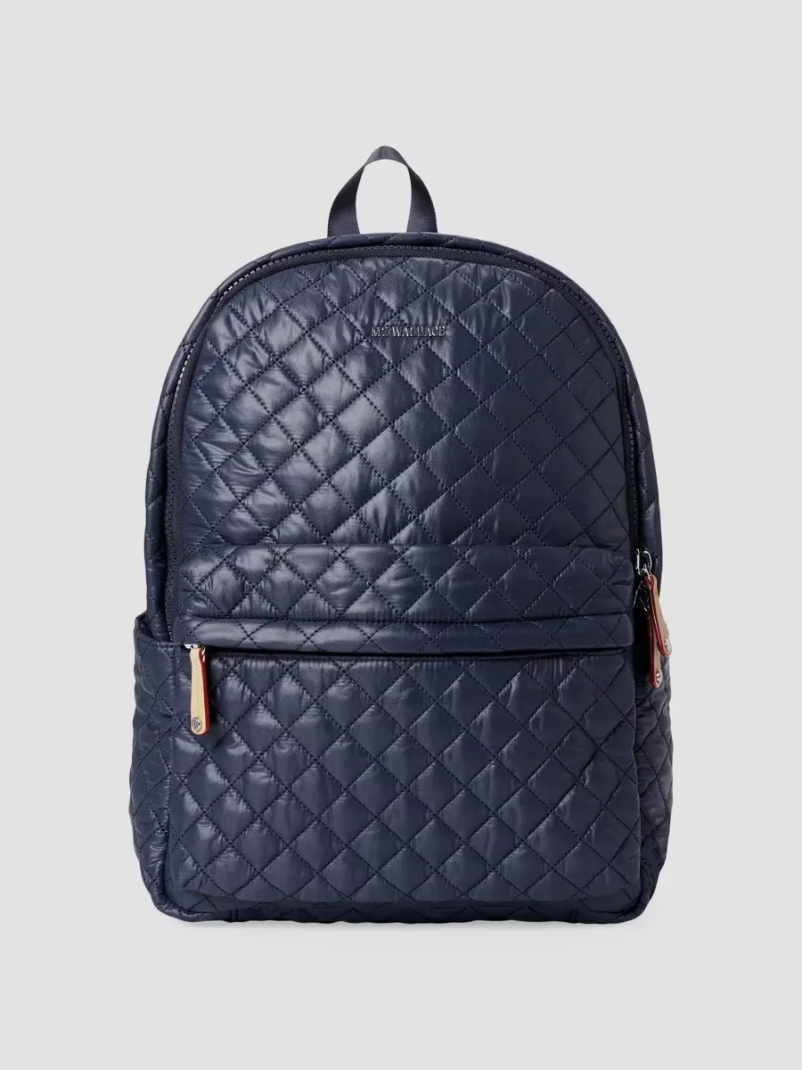 Metro II Nylon & Leather Backpack by MZ Wallace