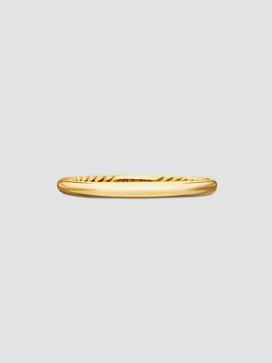 DY Eden Band Ring in 18K Yellow Gold, 2MM by David Yurman