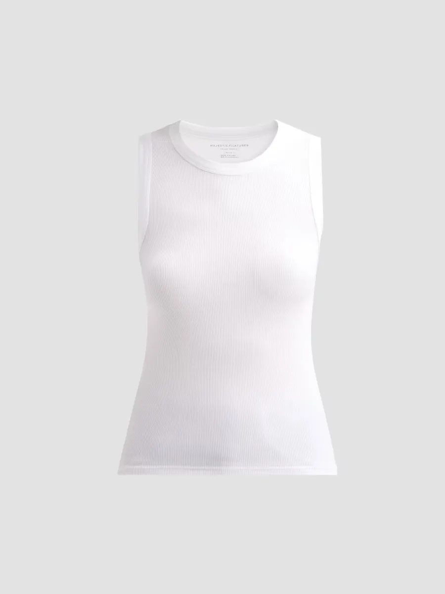 Soft Touch Rib-Knit Tank by Majestic