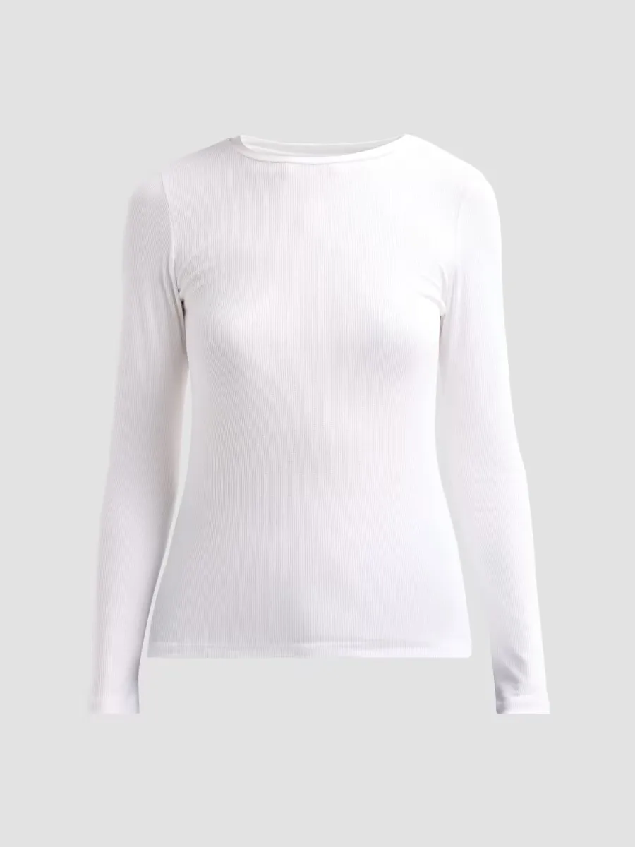 Soft Touch Rib-Knit Top by Majestic